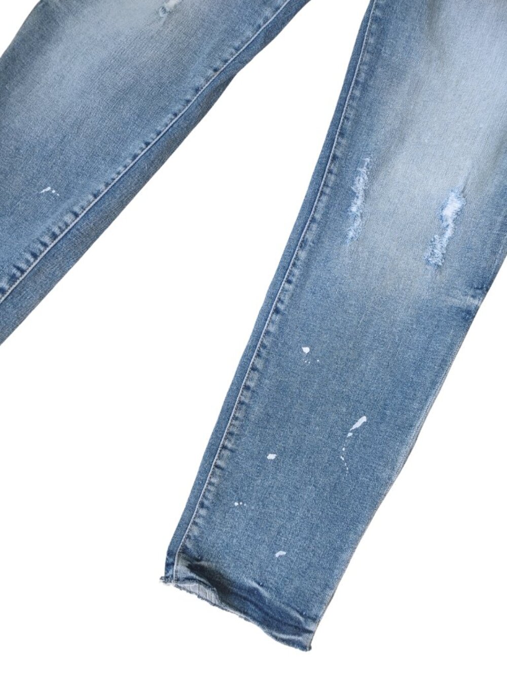 SP BLACK LABEL Distressed Paint Splatter Skinny Jeans - Size 31 - Picture 3 of 4